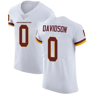 Men's Nike Washington Commanders D.J. Davidson Vapor Untouchable Jersey - White Elite