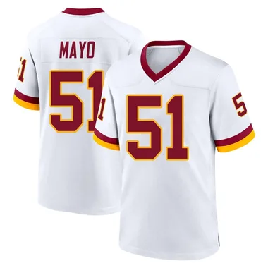 Men's Nike Washington Commanders David Mayo Jersey - White Game