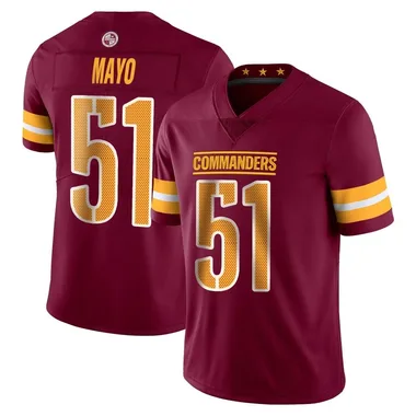 Men's Nike Washington Commanders David Mayo Vapor Burgundy Jersey - Limited