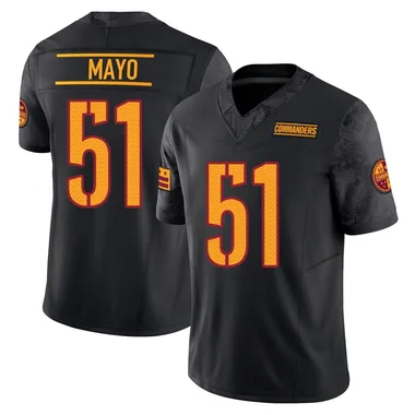 Men's Nike Washington Commanders David Mayo Vapor F.U.S.E. Jersey - Black Limited