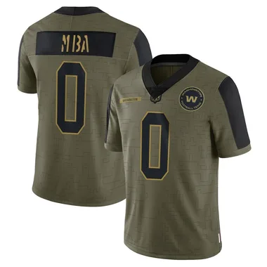 Men's Nike Washington Commanders Jeffrey M'ba 2021 Salute To Service Jersey - Olive Limited