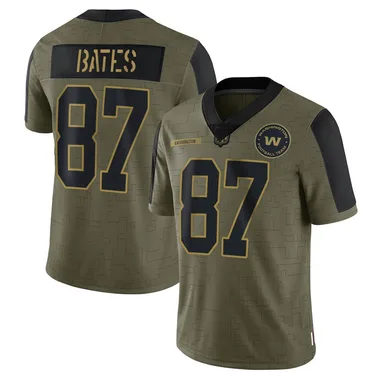 Men's Nike Washington Commanders John Bates 2021 Salute To Service Jersey - Olive Limited