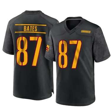 Men's Nike Washington Commanders John Bates Alternate Jersey - Black Game