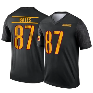 Men's Nike Washington Commanders John Bates Alternate Jersey - Black Legend