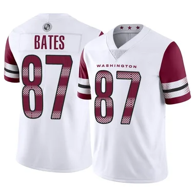 Men's Nike Washington Commanders John Bates Vapor Jersey - White Limited