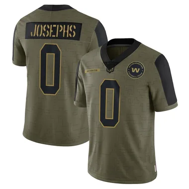 Men's Nike Washington Commanders Joshua Josephs 2021 Salute To Service Jersey - Olive Limited