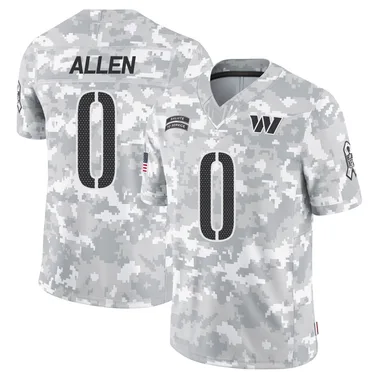 Men's Nike Washington Commanders Kaytron Allen 2024 Salute to Service Jersey - Arctic Camo Limited