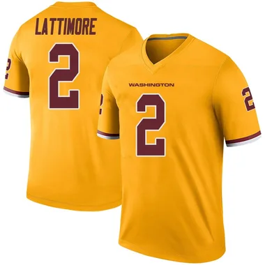 Men's Nike Washington Commanders Marshon Lattimore Color Rush Jersey - Gold Legend