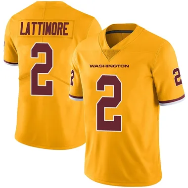 Men's Nike Washington Commanders Marshon Lattimore Color Rush Jersey - Gold Limited