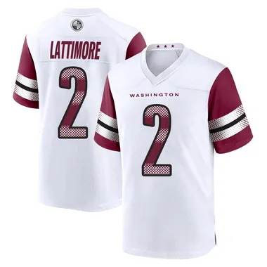Men's Nike Washington Commanders Marshon Lattimore Jersey - White Game