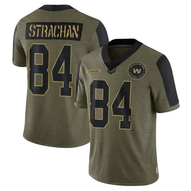 Men's Nike Washington Commanders Michael Strachan 2021 Salute To Service Jersey - Olive Limited