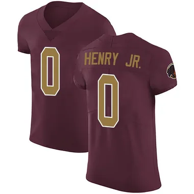 Men's Nike Washington Commanders Robert Henry Jr. Burgundy Alternate Vapor Untouchable Jersey - Elite
