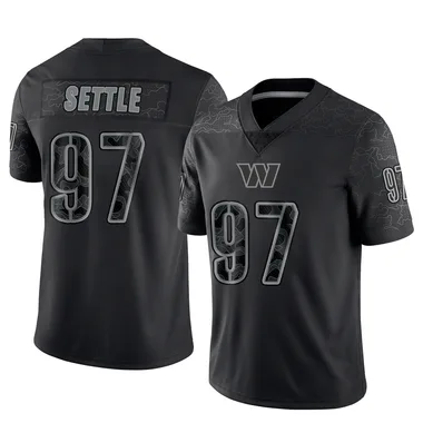 Men's Nike Washington Commanders Tim Settle Reflective Jersey - Black Limited