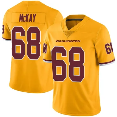 Men's Nike Washington Commanders Timothy McKay Color Rush Jersey - Gold Limited