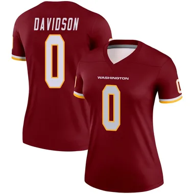 Women's Nike Washington Commanders D.J. Davidson Burgundy Jersey - Legend
