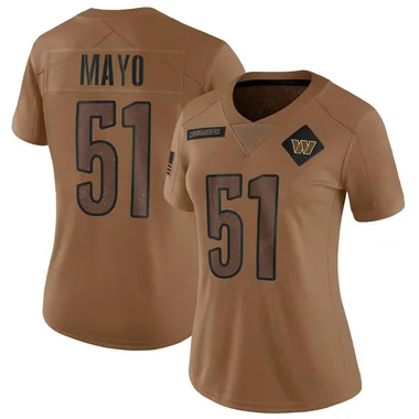 Women's Nike Washington Commanders David Mayo 2023 Salute To Service Jersey - Brown Limited