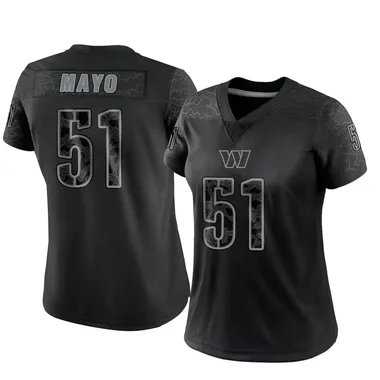 Women's Nike Washington Commanders David Mayo Reflective Jersey - Black Limited