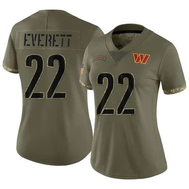 Women's Nike Washington Commanders Deshazor Everett 2022 Salute To Service Jersey - Olive Limited