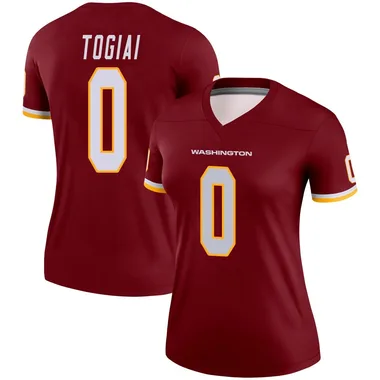 Women's Nike Washington Commanders Tanoa Togiai Burgundy Jersey - Legend