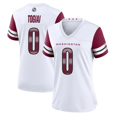 Women's Nike Washington Commanders Tanoa Togiai Jersey - White Game