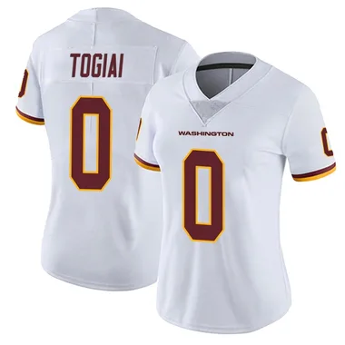 Women's Nike Washington Commanders Tanoa Togiai Vapor Untouchable Jersey - White Limited