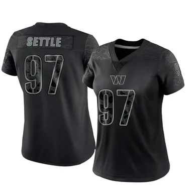 Women's Nike Washington Commanders Tim Settle Reflective Jersey - Black Limited
