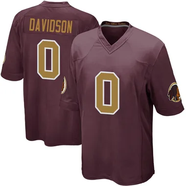 Youth Nike Washington Commanders D.J. Davidson Burgundy Alternate Jersey - Game
