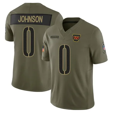 Youth Nike Washington Commanders DJ Johnson 2025 Salute to Service Jersey - Olive Limited
