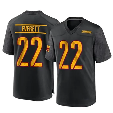 Youth Nike Washington Commanders Deshazor Everett Alternate Jersey - Black Game