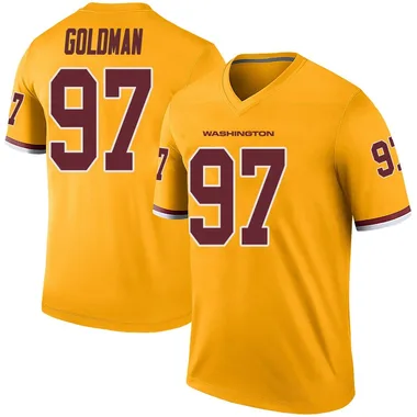 Youth Nike Washington Commanders Eddie Goldman Color Rush Jersey - Gold Legend