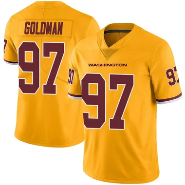 Youth Nike Washington Commanders Eddie Goldman Color Rush Jersey - Gold Limited