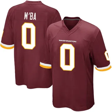 Youth Nike Washington Commanders Jeffrey M'ba Burgundy Team Color Jersey - Game