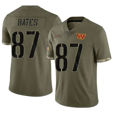 Youth Nike Washington Commanders John Bates 2022 Salute To Service Jersey - Olive Limited