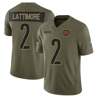Youth Nike Washington Commanders Marshon Lattimore 2025 Salute to Service Jersey - Olive Limited