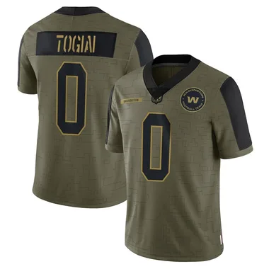 Youth Nike Washington Commanders Tanoa Togiai 2021 Salute To Service Jersey - Olive Limited