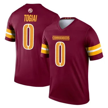 Youth Nike Washington Commanders Tanoa Togiai Burgundy Jersey - Legend