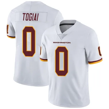 Youth Nike Washington Commanders Tanoa Togiai Vapor Untouchable Jersey - White Limited