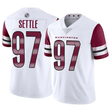 Youth Nike Washington Commanders Tim Settle Vapor Jersey - White Limited